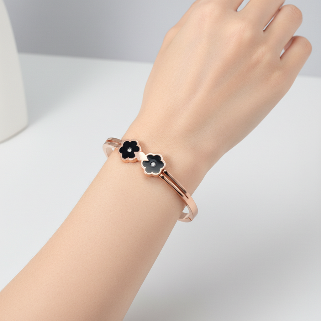 Flowery rose gold Bracelet