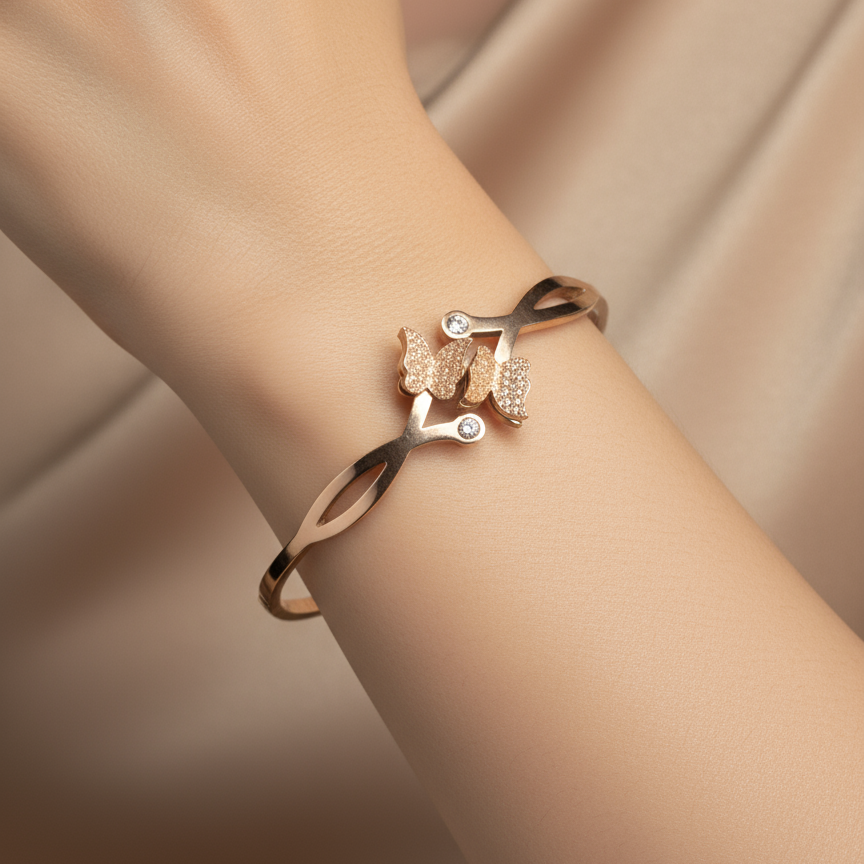 Rose gold Butterfly Bracelet