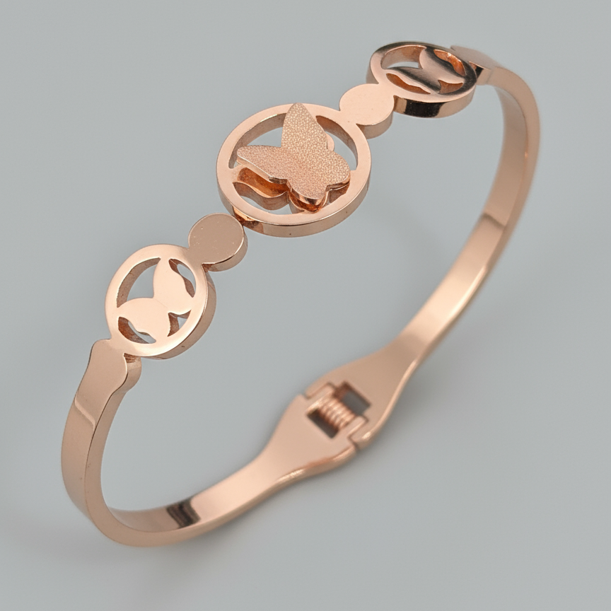 Butterfly Rose gold Bracelet