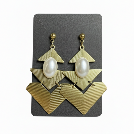 Geometrical long earrings