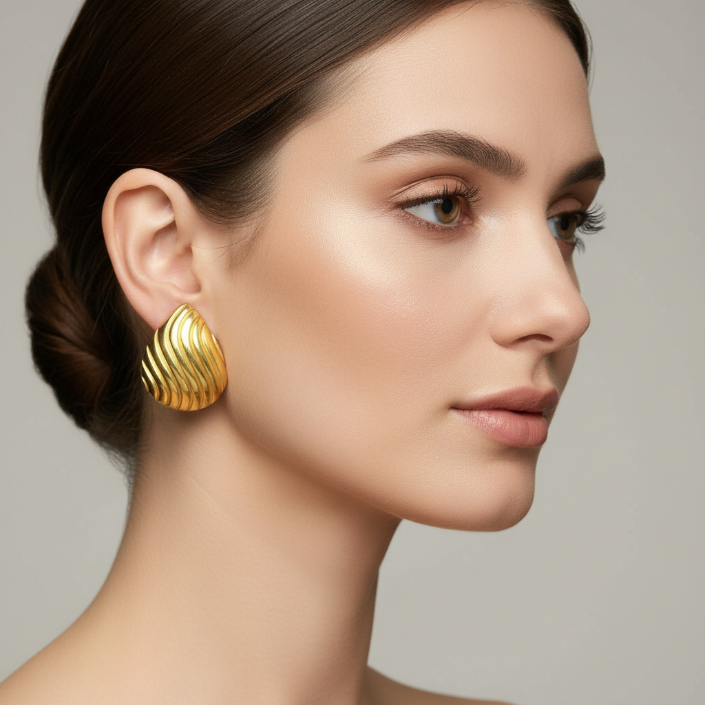 Bold wave-pattern design that adds instant elegance