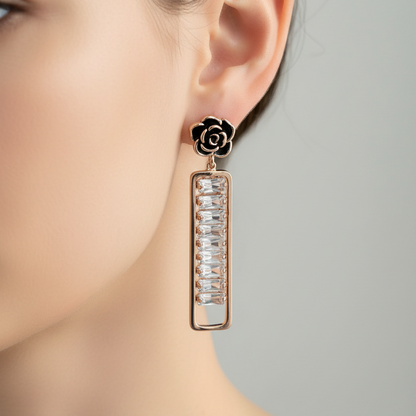 Long Flower earring