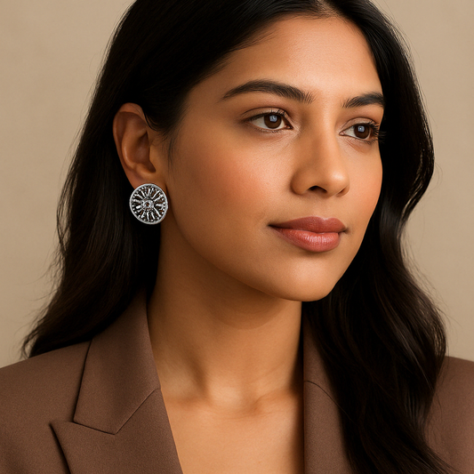 Gimmering Circle Earrings